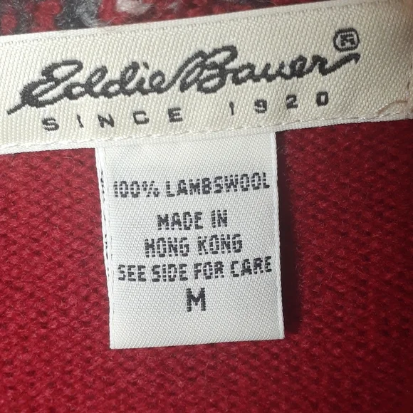 Eddie Bauer Hooded Sweater 100% Lambswool - Picture 3 of 5